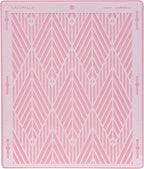Cake Baking Stencil - Seamless Delicate Pattern for Decorating Tall Double Barrel Cake to Use with Buttercream, Royal Icing, Ganache, Paint, Airbrush (CHEVI)