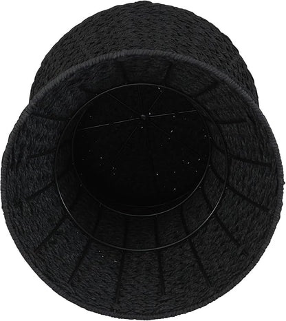 Household Essentials Black Paper Rope Hourglass Side Table - Image 5
