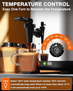 WantJoin Electric Heating Beverage Dispenser-75 Cup Hot&Cold water Urn-Stainless Steel Premium 12 L/3.2 Gallon Hot Drink Dispenser with Spigot for Coffee & Hot tea,Cold Milk,Water,Juice(Silver)