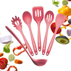 Starpack 'Like a Boss' XL Premium Silicone Cooking Utensils Set (6 Pcs) - Heat Resistant Kitchen Utensils 600°F - Non-Stick Silicone Utensil Set - Large Kitchen Utensils Set for Cooking & Serving