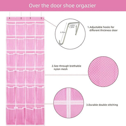 SAVERHO 2 Pack Hanging Shoe Organizer，Over Door Shoe Organizer - Image 4