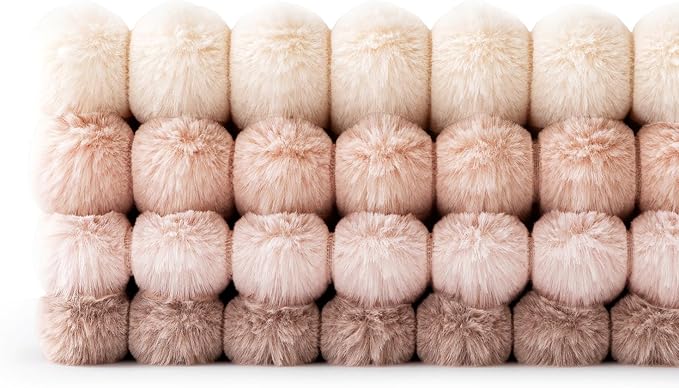 MIULEE Faux Fur Plush Euro Decorative Throw Pillow Covers 24x24, Soft Cute - Image 6