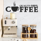 Yangbaga 2Pcs Coffee Sugar Canisters with Shelf, 38OZ Plastics Storage Containers for Ground Coffee Bean Storage with Lid Airtight Locking Clamp and Coffee Scoop, Food Storage Jar for Kitchen