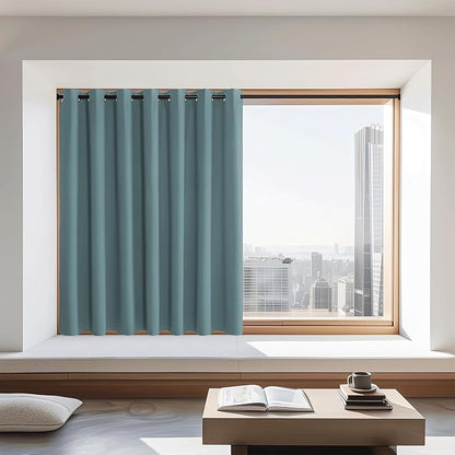 NICETOWN Blackout Curtains 72 inches Long, Grommet Privacy Window Treatment by NICETOWN
