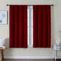 Simplebrand Ava Red Short Blackout Curtains by Simplebrand