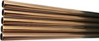 10 Pcs Stainless Steel Straws, Reusable Drinking Straws, Straight Metal Straw Sets with 2 Pcs Cleaning Brushes (8.5 Inch, Rose Gold)