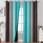 Brown and Teal Ombre Blackout Curtains by ESTELARTEXTILER