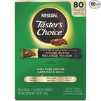 Nescafe Instant Coffee Packets, Decaf, Taster's Choice Light Roast, 1.7 g Singles (Pack of 80)