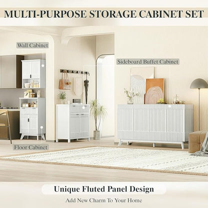 Fatmok 40'' Fluted Accent Cabinet - Image 5