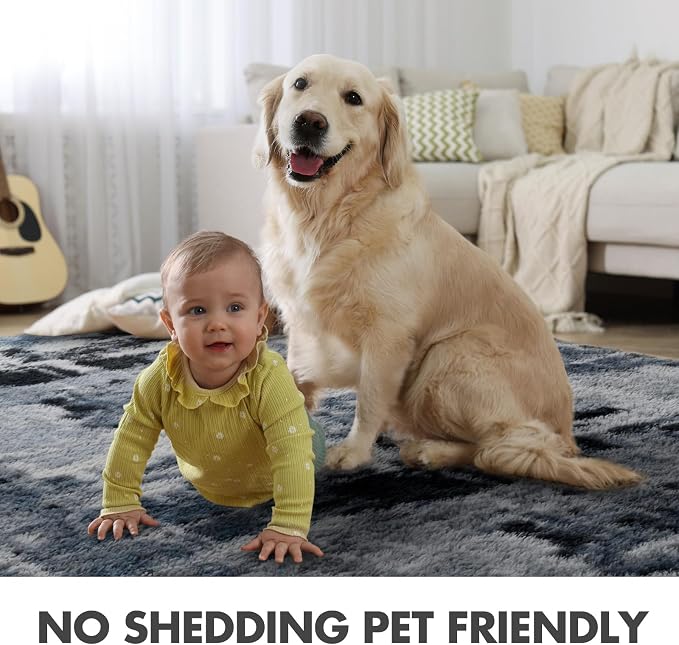9x12 Ft Extra Large Shag Rugs for Living Room, Ultra Soft Fluffy Furry Area - Image 6