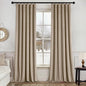 MIULEE Velvet Curtains 50W x 90L 2 Panels Camel Beige Blackout Curtains | by MIULEE