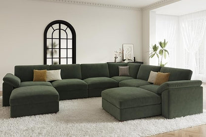 EASE MOOSE Oversized L Shaped Sectional Modular Sofa, Large U Shaped Sectional - Image 3