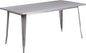Flash Furniture Charis Commercial Grade 31.5" x 63" Rectangular Silver Metal by FlashFurniture