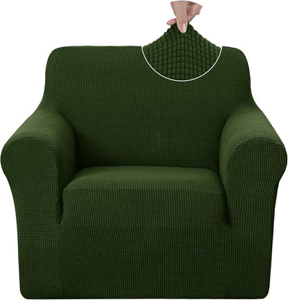 U-NICE HOME Stretch Recliner Chair Cover Armchair Slipcover, Bronze Green | by U-NICEHOME