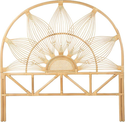 Kouboo Sunflower Rattan Full Headboard Bedroom Bedroom Furniture Headboard Full by KOUBOO
