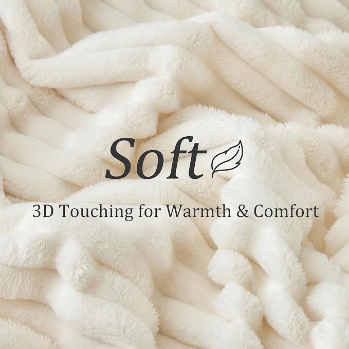 BEDELITE Ribbed Fleece Throw Blanket - Image 5