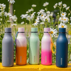 BJPKPK Insulated Water Bottles, 18 oz Stainless Steel Metal Water Bottle with Strap, BPA Free Leak Proof Thermos, Mugs, Flasks, Reusable Water Bottle for Sports & Travel, Macaron Green