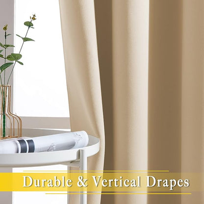 NICETOWN Sliding Door Curtain Panel Room Darkening Window Treatment - Image 6