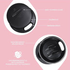 Ideus 16 oz Insulated Coffee Mug with Handle and Lid, Double Wall Stainless Steel Vacuum Thermal Coffee Mug, Travel Coffee Cup Thermal Cup for Home and Office, Sakura Pink
