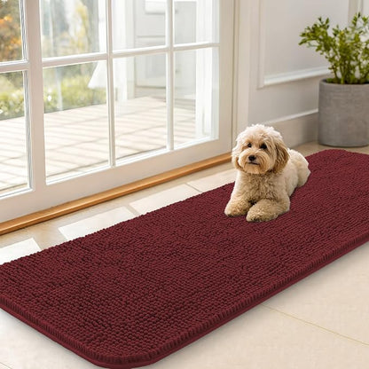 OLANLY Dog Door Mat for Muddy Paws 59x20, Super Absorbent Chenille Mud Mat | by OLANLY