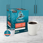 Caribou Coffee Caramel Flavored Coffee, Single Serve Keurig K-Cup Pods, Medium Roast Coffee, 96-Count Box (Pack of 4)