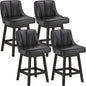 YaFiti Swivel Bar Stools Set of 4, 26 Inch Counter Height Bar Stools by YaFiti