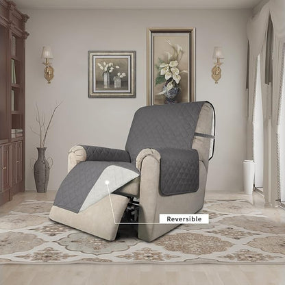 Easy-Going Recliner Chair Slipcover Reversible Sofa Cover Water Resistant Couch - Image 2