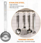 HARFINGTON Single Measuring Spoon 4tsp (1-1/3tbsp, 20ml) Teaspoon/Tablespoon 304 Stainless Steel Single Tiny Square Bowl Measuring Spoon Long Handle Measure Scoop