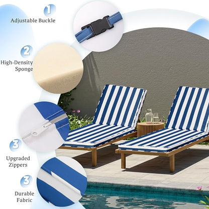 Chaise Lounge Cushions Outdoor - Image 3
