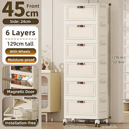 6-Tier Foldable Storage Cabinet - Image 2