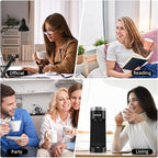 CHULUX Slim Single Serve Coffee Maker for K Cup, Mini Travel One Cup Coffee Machine for Home, Desk, Kitchen and Bedroom, Fits Travel Mug, Cyan