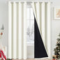 Yakamok Cream 100% Blackout Curtains 84 Inches Long by Yakamok