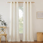NICETOWN Textured Linen Sheer 108 inch Curtains, Grommet Privacy Translucent by NICETOWN