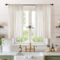 BGment Oatmeal Linen Curtains 40 Inch Length by BGment