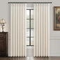 Custom Pinch Pleated 78 Inch Dining Room Curtains 2 Panels Set, Farmhouse Cream by PleatedDrapes