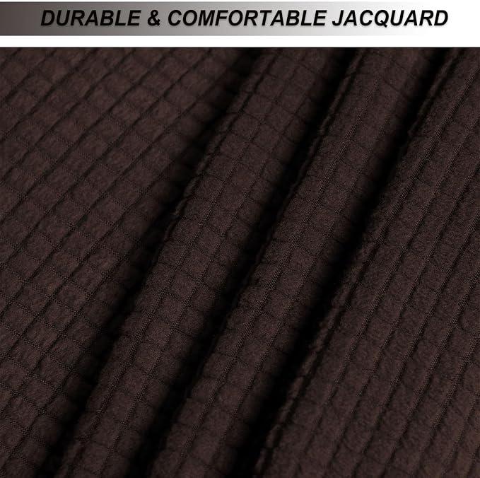 NeColorLife Stretch Ottoman Cover Square Oversized Soft Knitted Jacquard Thick - Image 3