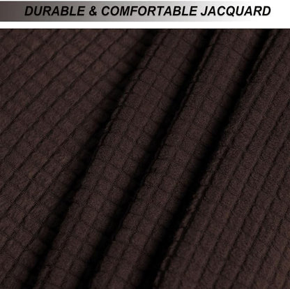 NeColorLife Stretch Ottoman Cover Square Oversized Soft Knitted Jacquard Thick - Image 3