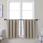 Simplebrand Ava Stone Short 30 Inches Blackout Curtain 2 Panels Set, Half by Simplebrand