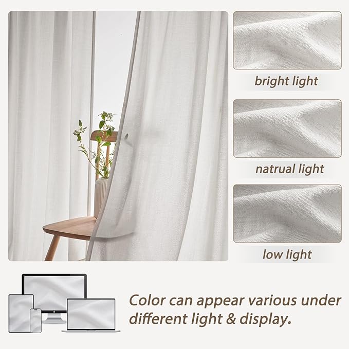 PleatedDrapes 102 Inch Long Curtains - Image 5