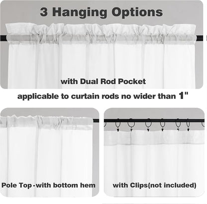 Chyhomenyc White Sheer Valances - Image 5