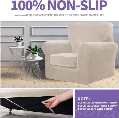 ZNSAYOTX Luxury Velvet Chair Slipcovers - Image 5