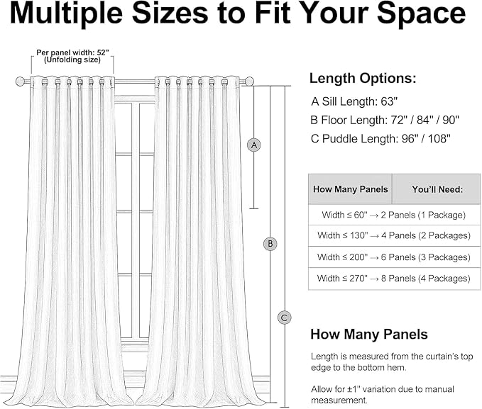 Topfinel Dark Green Curtains 86 Inches Long 2 Panels Set 100% Blackout Linen - Image 7