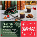 ROSSO CAFFE Espresso Coffee Pods for Nespresso Machines - Holiday Limited Edition - 80 Aluminium Capsules - Compatible with all Nespresso Original line Machines (Holiday Blend and Pumpkin Spice)