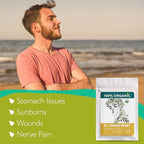 Organic St Johns Wort Tea (4 oz.) – 100% Pure Dried Saint John’s Wort Herb – Te de Hierba de San Juan Organica