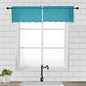 2 Panels Turquoise Semi Sheer Valance by OVZME