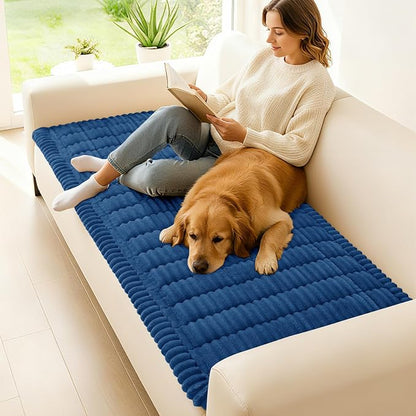 Couch Cover for Dogs, Washable Non Slip Plush Flannel Sofa Protector | Thick - Image 2