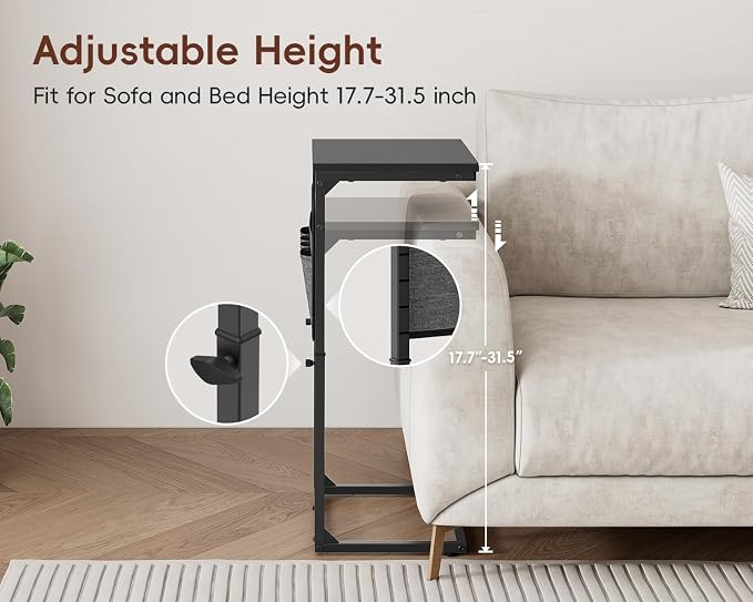 Vagusicc C-Shaped End Table Set of 2 - Image 4