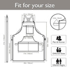 10 Pack Kitchen Apron, Work Apron, Canvas, Multiple Pockets, Gardening, Painting, BBQ, Artist, Carpenter, Sizes M to XXL, Dark Gray