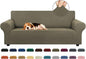 Stretch Couch Covers for Sofa, 3 Cushion Couch Slipcover, Khaki | 1-Piece by KEKUOU