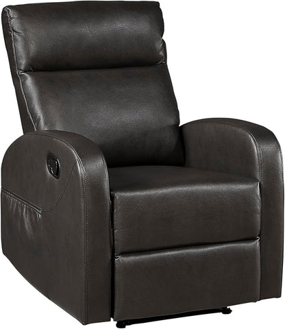Lexicon Manual Recliner Chair, Faux Leather Reclining Chair, Wall Hugger - Image 11